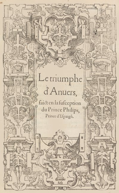 Triumf Antverp uskutečněný v podezření prince Philipse, prince španělského, 1550. od Pieter Coecke van Aelst