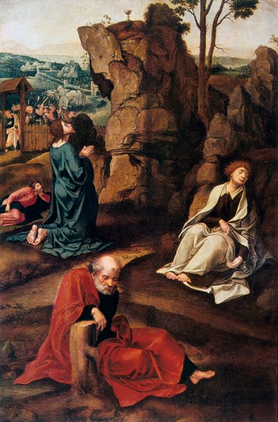 Agónie v zahradě, 1527-1530. od Pieter Coecke van Aelst