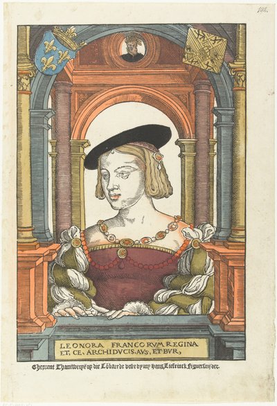 Portrét Eleonory Rakouské 1498-1558, 1539 od Pieter Coecke van Aelst