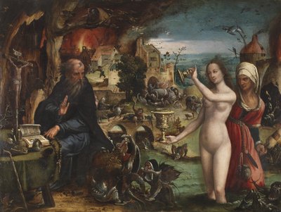 Pokušení svatého Antonína od Pieter Coecke van Aelst