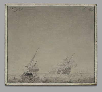 Bouřlivé moře od Pieter Coopse