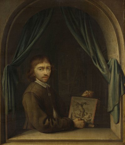 Portrét malíře od Pieter Cornelisz. van Egmondt (attributed to)