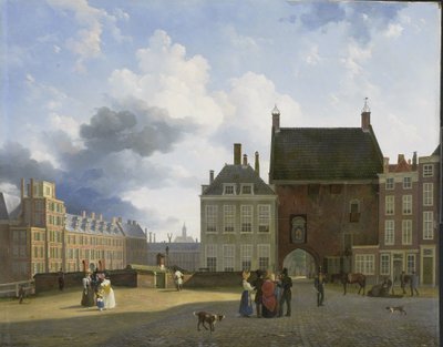 Vězeňská brána a místo, Haag od Pieter Daniel van der Burgh