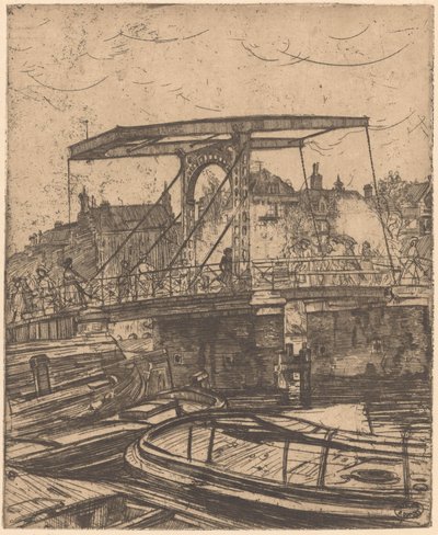 Skinny Bridge v Amsterdamu od Pieter Dupont