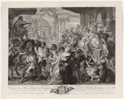 Loupež Sabine Virgin od Pieter Franciscus Martenasie