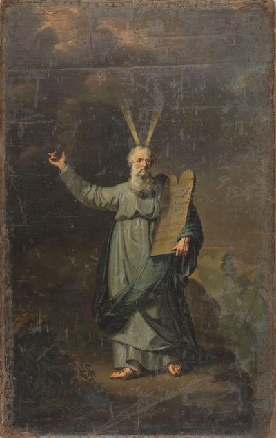Mojžíš s tabulkami zákona od Pieter Gaal