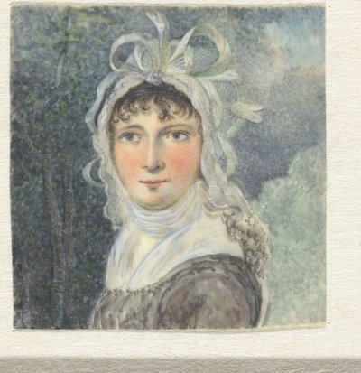Portrét ženy s kloboukem s luky od Pieter Gerardus van Os
