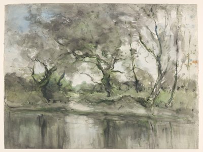Stromy na nábřeží od Pieter H.J.J. Ras (signed by artist)