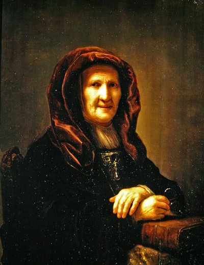 Portrét staré dámy od Pieter Harmansz Verelst