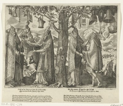 Strom římského modlářství, kolem roku 1570 od Pieter Huys