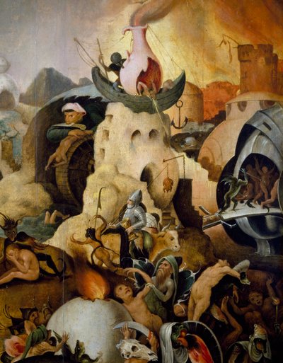 Poslední soud, cca 1554, obraz Pietera Huyse (cca 1520-cca 1584), olej na panelu od Pieter Huys