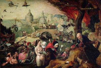 Pokušení svatého Antonína, 1547 od Pieter Huys