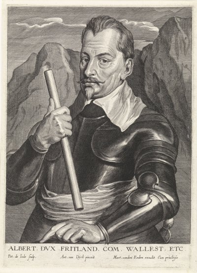 Albrecht z Valdštejna 1583-1634, kolem 1630 od Pieter I Jode de