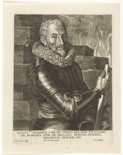 Portrét Johanna Tserclaese, hraběte z Tilly od Pieter I Jode de