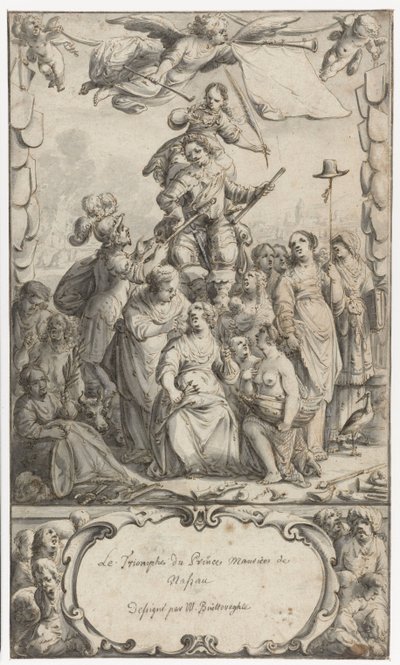Design Frontispiece pro Fredericka Hendricka van Nassauwa od Pieter Jansz