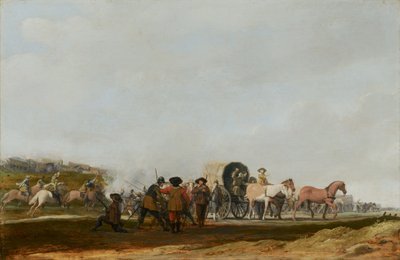 Přepadení armádního konvoje, 1631 od Pieter Jansz Post