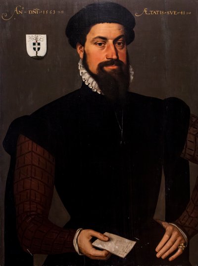Portrét muže ve věku 41 let od Pieter Jansz. Pourbus