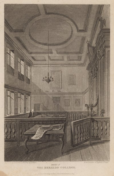 Interiér The Heralds College od Pieter Jansz. Quast