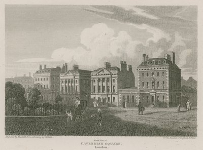 Severní strana Cavendish Square, Londýn od Pieter Jansz. Quast