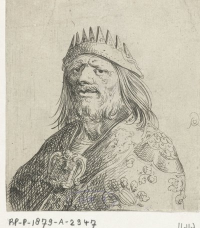 Portrétní busta krále od Pieter Jansz Quast