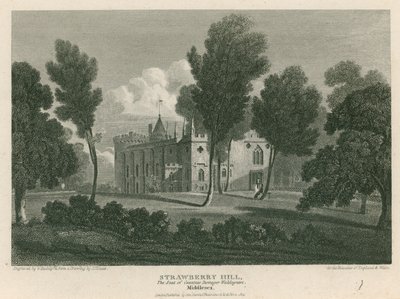Strawberry Hill, Twickenham, Londýn; Sídlo hraběnky vdovy Waldegrave od Pieter Jansz. Quast