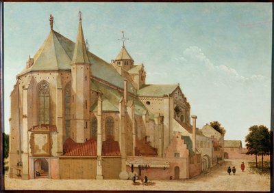 St. Mariakerk, Utrecht, Nizozemsko (olej na dřevě) od Pieter Jansz Saenredam