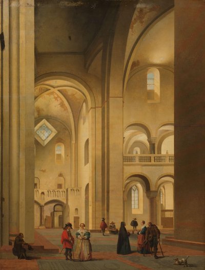 Příčná loď Mariakerk v Utrechtu, při pohledu ze severovýchodu od Pieter Jansz Saenredam