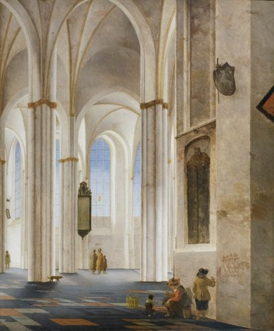 Interiér kostela Buurkerk v Utrechtu od Pieter Jansz Saenredam