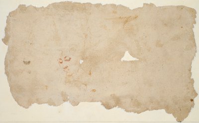 Hagar a anděl (recto); Náčrt obličeje ženy (verze) od Pieter Lastman