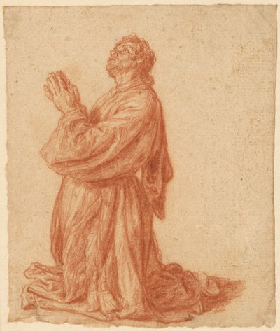 Studie eines knienden Mannes od Pieter Lastman