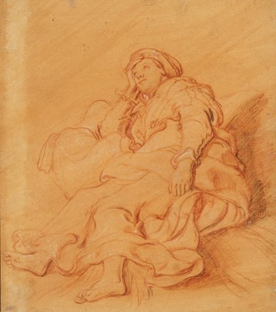 Studie postavy Rachel, kolem roku 1621. od Pieter Lastman