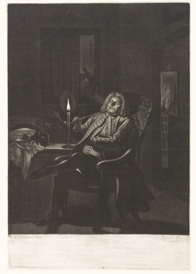 Muž kouřící dýmku od Pieter Louw
