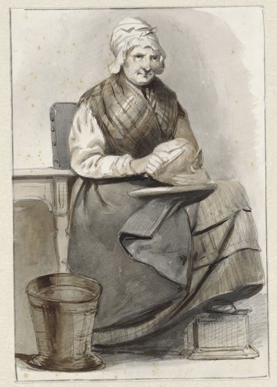 sedící žena od Pieter Marinus van de Laar (attributed to)