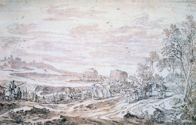 Krajina s Reapers, c1615-1661 od Pieter Molijn
