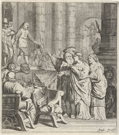 Don Jan a Konstance u soudu od Pieter Nolpe