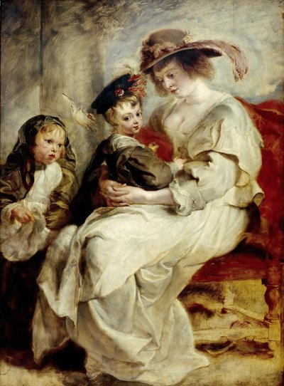 Helena Fourmentová se dvěma svými dětmi, cca 1636. od Pieter Paul Rubens