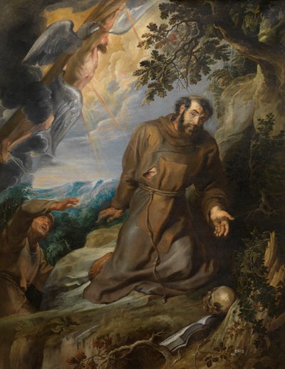 Svatý František přijímá stigmata, cca 1630-1634. od Pieter Paul Rubens