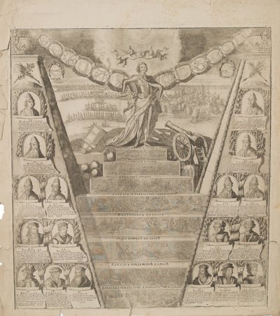 Apoteóza Petrovy vojenské slávy, 1717 od Pieter Pickaert