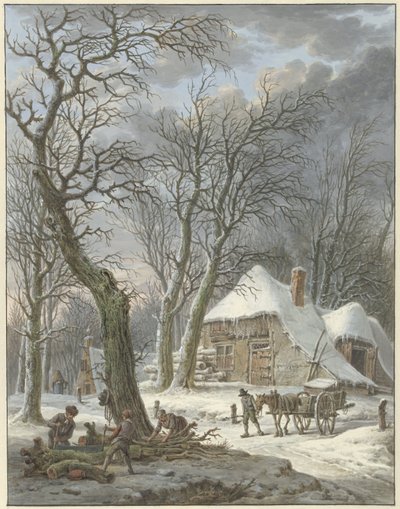 zimní krajina od Pieter Pietersz. Barbiers
