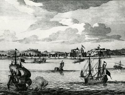 "Hrad Del Mina, který se nachází v Guineji, nedaleko mysu Three Points od Pieter Schenk