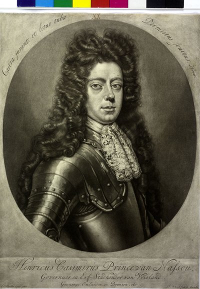 Hrabě Nassau-Diez Henry Casimir II (tisk) od Pieter Schenk