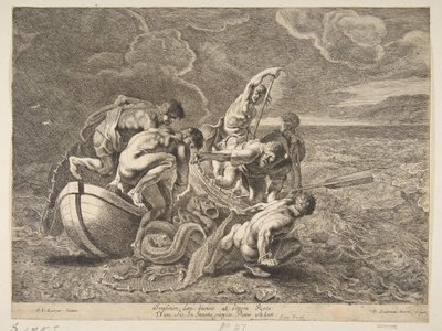 Zázračný návrh ryb, 1595-1657. od Pieter Soutman