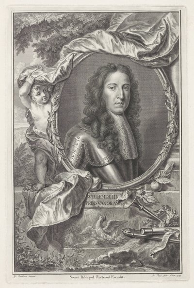 Portrét Viléma III., prince Oranžského od Pieter Tanjé