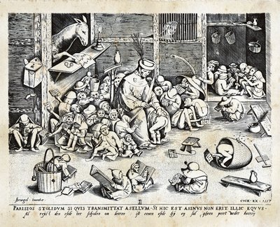 Alegorie vzdělávání od Pieter The Elder Brueghel