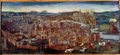 Pohled na Řím. Obraz Pietera Brueghela Says The Old (nebo The Old od Pieter Bruegel the Elder