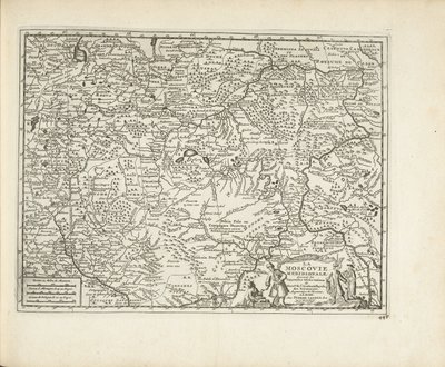Mapa Moscovia, 1726 od Pieter Van der Aa