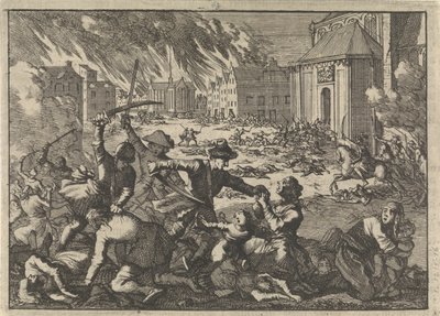 Vyhození Magdeburgu, 1698 od Pieter Van der Aa