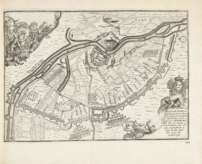 Obléhání a bitva u Narvy v roce 1700, 1726 od Pieter Van der Aa