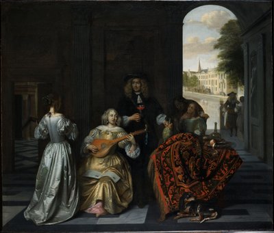 Hudební společnost od Pieter de Hooch
