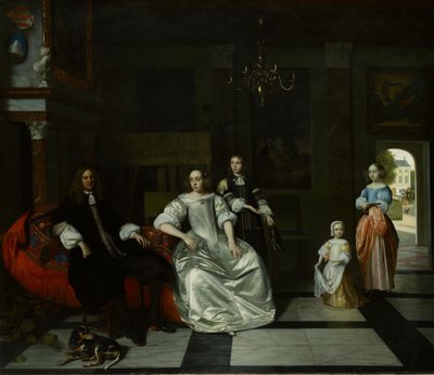 Rodina Jacott-Hoppesack od Pieter de Hooch